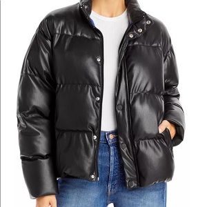 MOTHER The Drop Pillow Talk Puffer Black, L NWT